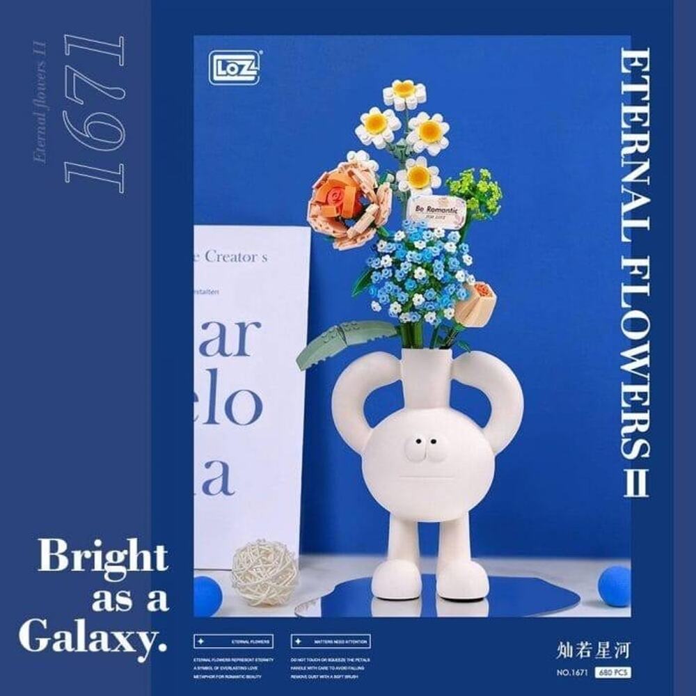 LOZ Mini Flower Bouquet Building Block Set 1671 680 Pcs New Fast Shipping